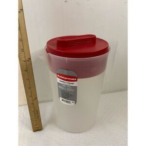 Rubbermaid 1 gal Simply Pour Red Lid